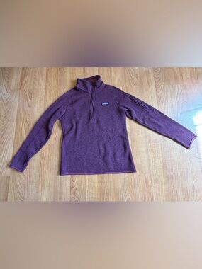Patagonia Women's Better 1/4-Zip Fleece Pullover Ruby/Balsamic Color Size Small